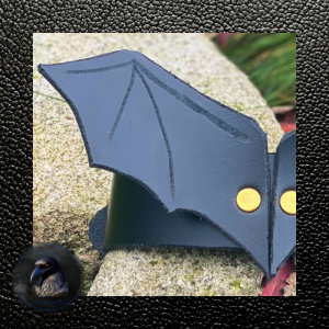 Close up fresh black split hide