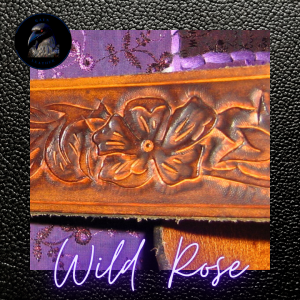 Wild rose guitar strap