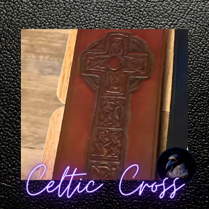 Chestnut celtic cross guitar strap