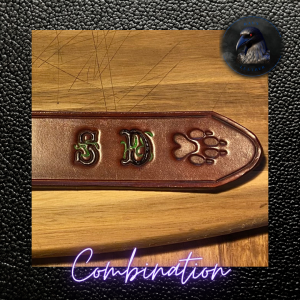 Combination personalised belt end