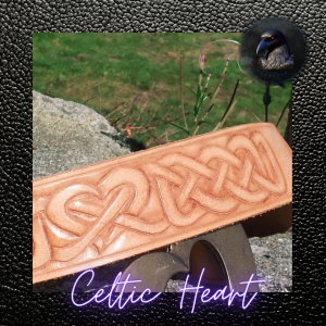 Celtic knot belt with heart